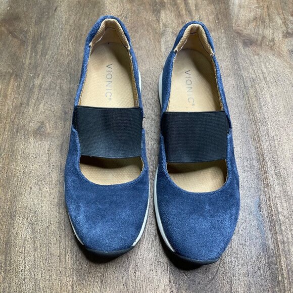 Vionic Leather Slip On Mary Jane Comfort Shoes Size 6.5 Orthotic Flats‎ - Picture 7 of 7